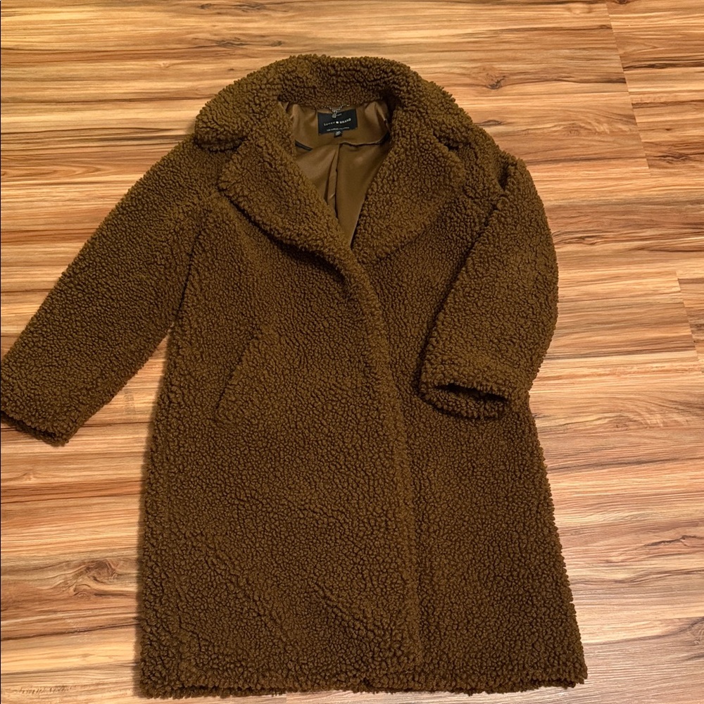 Lucky Brand Warm Brown Teddy Jacket